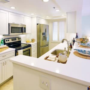 kitchen with recessed lighting